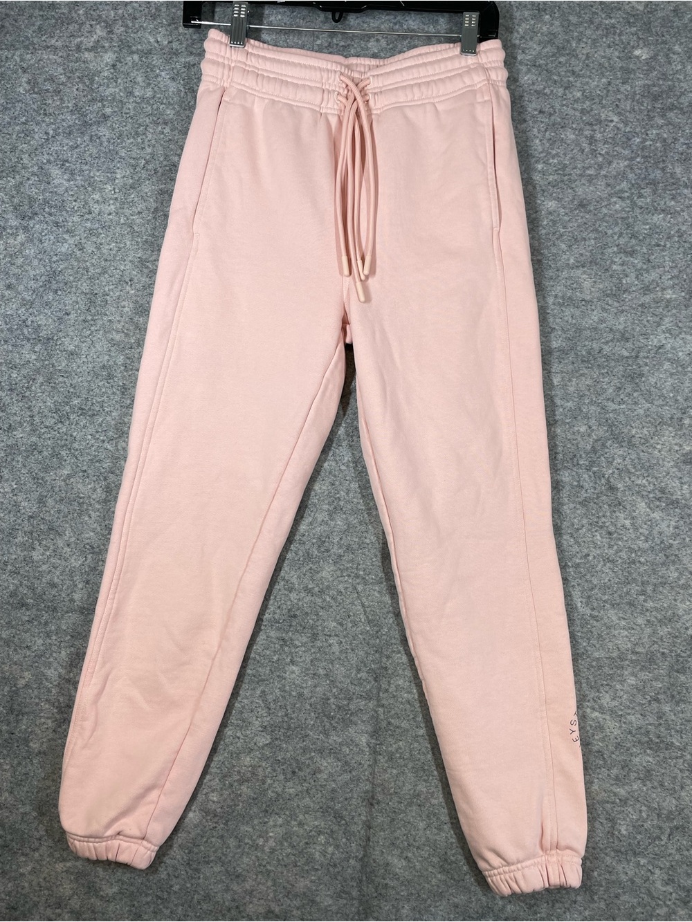Adidas Stella McCartney Pink Organic Cotton Joggers Size Small Athleisure Gym
